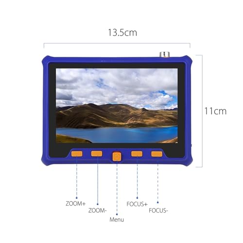 Probador de CCTV para solucionar fallos en cámaras analógicas de 2MP y cable coaxial 5