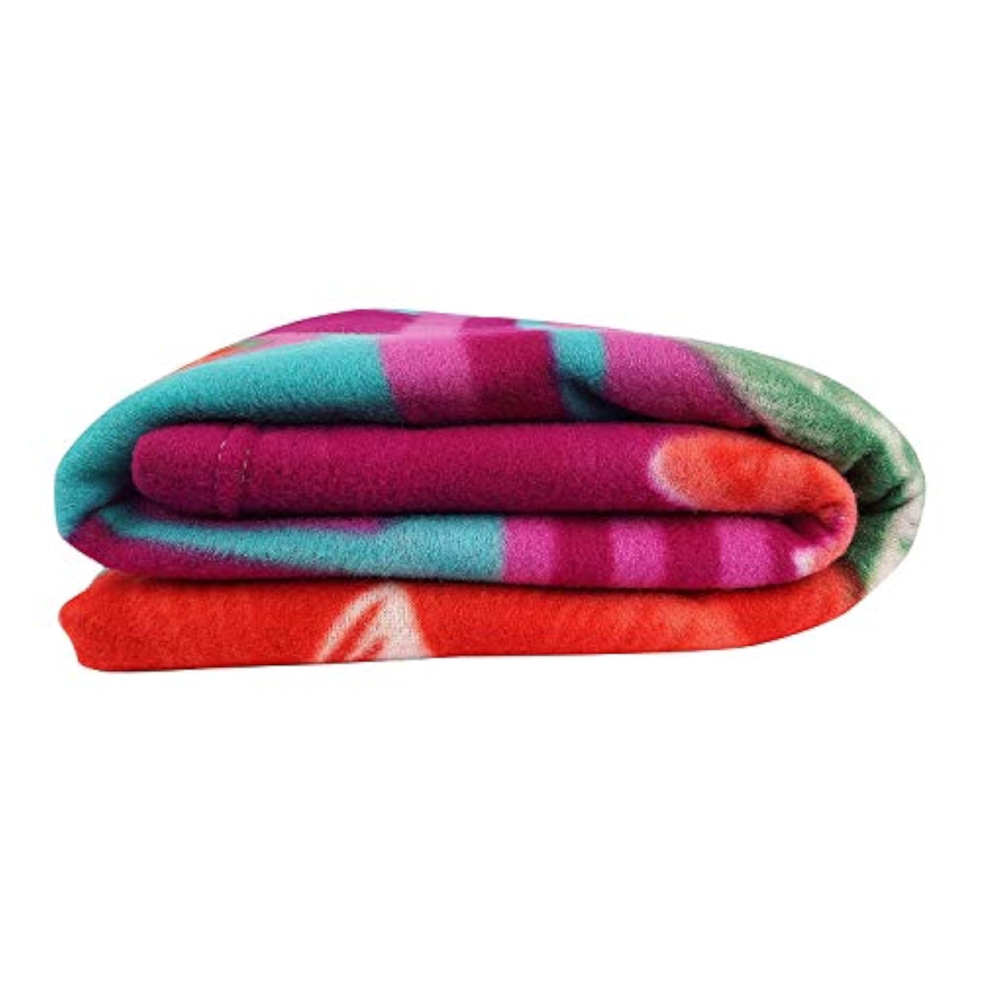 Single Bed Woollen Standard Blanket, Multi Colours