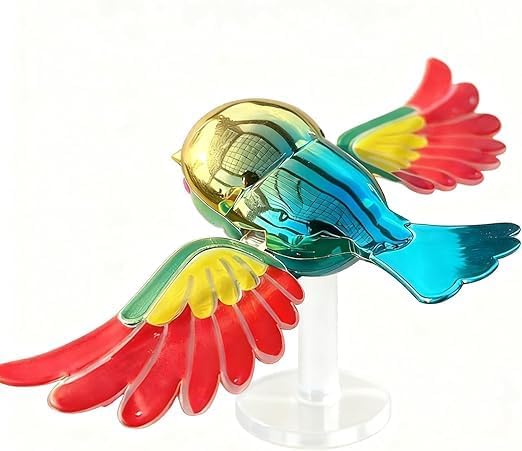 Flying Bird Car & Bike Decoration with Flapping Wings | Creative Wind-Powered Bird Ornament for Car Side Mirror, Hood, Scooter & Motorcycle | Weatherproof Vehicle Decor (Multicolor, Pack of 1)