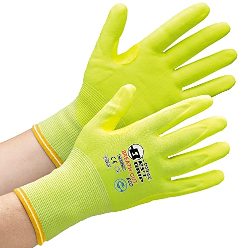 耐切創性手袋 ベストグリップ ブレスカットECO NJJ5359QY 手のひらコーティング イエロー LL 1双入