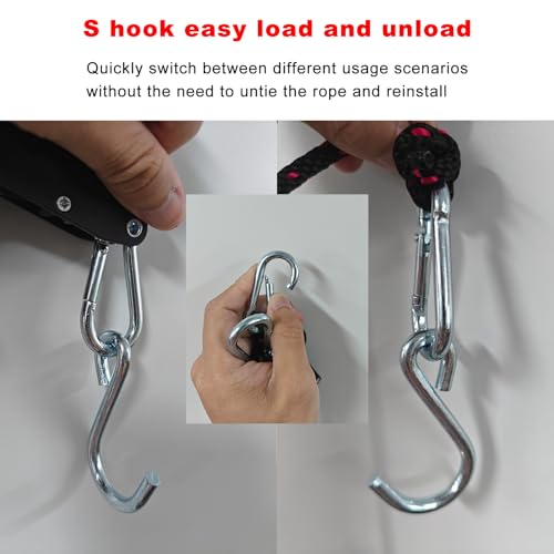 Image of Rope Tie Downs, 1 /4 inch 12FT Adjustable Ratchet Straps 4Pack