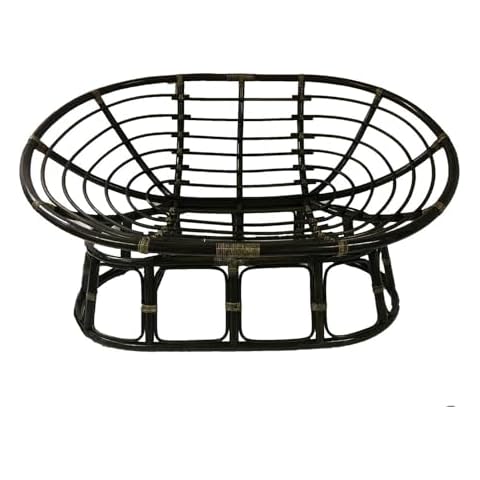 International Caravan Rattan Double Papasan Chair Frame Only Cover