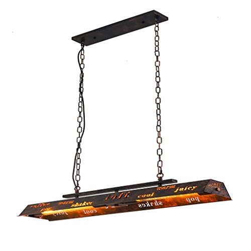 Metall Pendellampe Retro Pendelleuchte Vintage Hängelampe Eisen-Stil Hängeleuchte Industrial E27 Leuchtmittel Geeignet Für Wohzimmer Esstisch Küche Esszimmer Restaurant Keller Bar(Keine Glühbirne)
