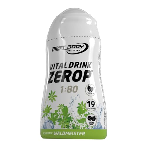 Best Body Nutrition Vital Drink ZEROP - Waldmeister Original Getränkekonzentrat - Sirup - zuckerfrei 1:80 ergibt 19 Portionen Fertiggetränk 48 ml (1er Pack)
