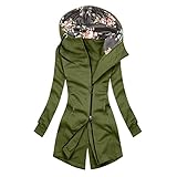 Dicke Mantel Clothes Casual Winterjacke Damen Pullover Innenfleece Klassische Mittellange Parka Kunstpelz Kapuzen Hochwertiger Mantel Überwurf kuschelig Kapuze