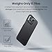 Pitaka MagEZ Case 4 - Black/Grey(Twill) for iPhone 15 Pro Max, 6.7-inch, Slim & Light, Case-Less Touch Feeling, 600D Aramid Fiber Made, Compatible with MagSafe