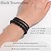 Vinswet Healing Crystal Bracelets for Women Men 4mm Black Tourmaline Natural Stone Beaded Stretch Bracelet Handmade Gemstone Reiki Spiritual Jewelry Gifts