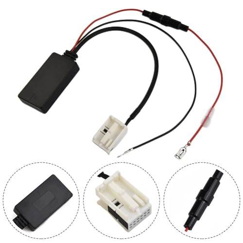 Auratrove Adaptador AUX 5.0 para RCD RNS 210 310 510, transmisión de música inalámbrica para Passat para Golf Skoda, reproducción automática con control del volante