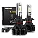 H7 LED Headlight Bulbs leppein S+ Series High Beam/Low Beam/Fog Light 16xZES 2nd Chips 6500K 8000LM Cool White Halogen Replacement-1 Pair