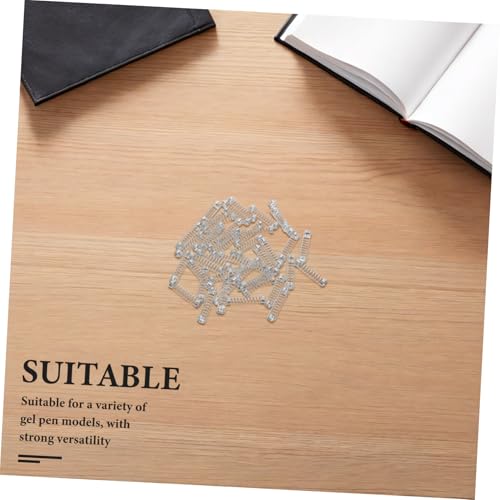 Homoyoyo 50stücke Edelstahl-kugelschreiberfedern Drahtdurchmesser X Außendurchmesser X Kleine Druckfedern für Mechanische Stifte Feder Austauschen