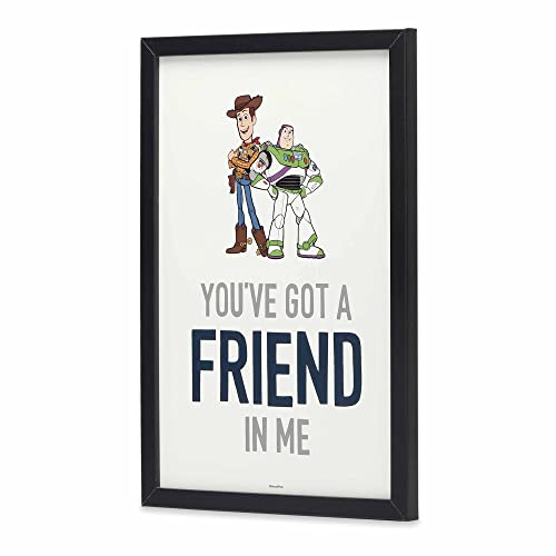 Open Road Brands 90194236 Disney Pixar Toy Story You'Ve Got A Friend In Me Woody And Buzz Framed Wall Decor thumb #1