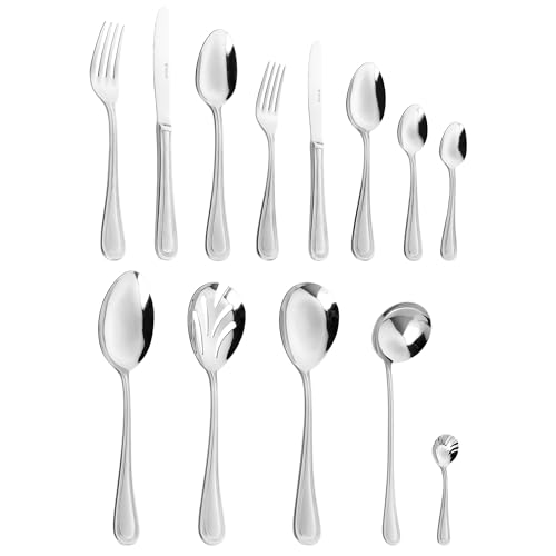 WOLFF - Faqueiro 101 Peças de Aço Inox com Caixa Litografada Pérola
