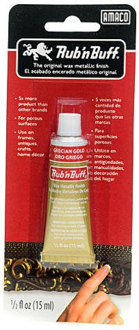 Rub 'N Buff The Original Wax Metallic Finish (Grecian Gold) [2 Pieces] Product Description: Rub 'N Buff The Original Wax Metallic Finish- Color: Grecian Goldmade From Imported Carnauba Waxes, Fine Metallic Powders, And Select Pigments, Rub &#