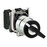 Worldwide Schneider Warranty Schneider XB4BG03 Schlüsselschalter, 3-Stellungen, 2S, Rastend, Schloß 455