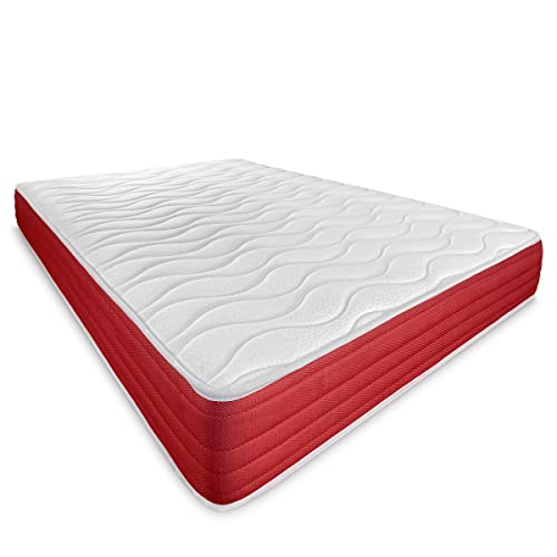 DUÉRMETE ONLINE - Colchón Viscoelástico Lite Reversible, Firme y Confortable, Altura 23 cm, Cara...