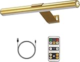 MIOBLUE Rechargeable Picture Lights with Remote,Full Metal Painting Light Display LED Battery Lamp with 3 Lighting Modes, Dimmable Dartboard Light with Timer for Frame Portrait Art