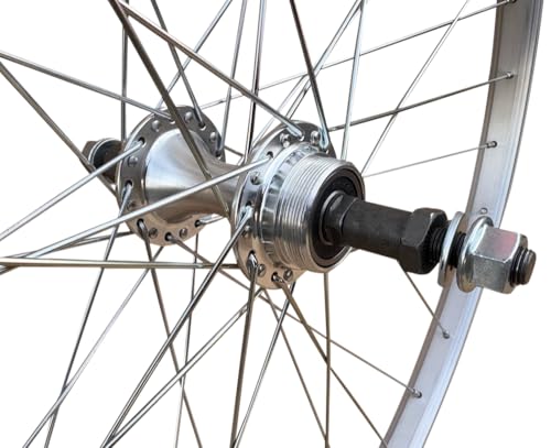 Baldy's Screw On Freewheel 26" Silver Alloy Rear Mountain Bike Sealed Bearing Wheel - Image 2