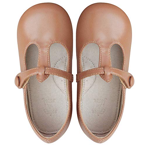 rismart Girls Mary Jane Shoes Toddlers t Stripe Formal Dress Flats