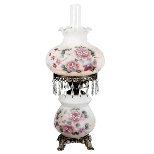 Touch of Class Beatrice Hurricane Rose Table Lamp Pink -