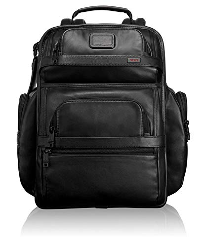 TUMI - Alpha 2 T-Pass Business Class Leather Laptop Brief Pack - 15 Inch Computer Backpack for Men and Women - Black TUMI - Alpha 2 T-Pass Business Class Leather Laptop Brief Pack - 15 Inch Computer Backpack for Men and Women - Black