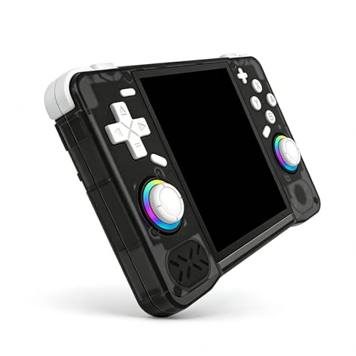 Acogedor 2025年新型レトロハンドヘルドゲーム機、4.0インチIPSスクリーンレトロゲーム機、4000mAhバッテリー搭載ポータブルポケットミニアーケード、パワフルなパフォーマンス、誕生日プレゼントに最適 (64GB)
