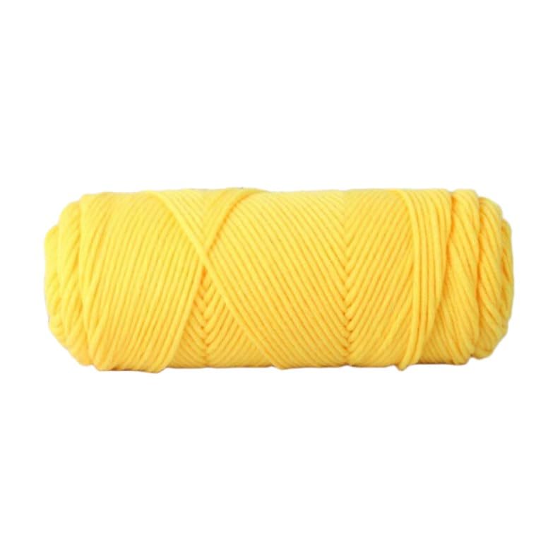 Hilo de lana de 500g color amarillo para tejer y ganchillo