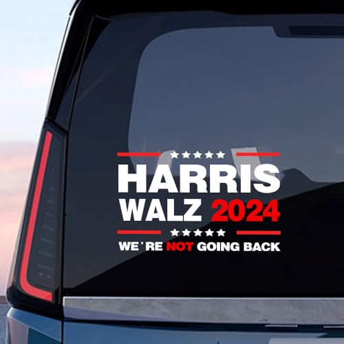 Kamala Harris Walz 2024 Adesivo per auto Harris 2024 Adesivi per auto Timothy Walz 2024 Decalcomanie Harris Waltz 2024 Adesivi Harris per Presidente Decorazione per auto portatile da parete (rosso