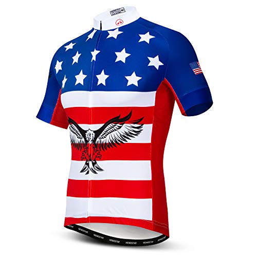 image for Weimostar Cycling Jersey Men Short Sleeve Bike Shirt Breathable Bicycl