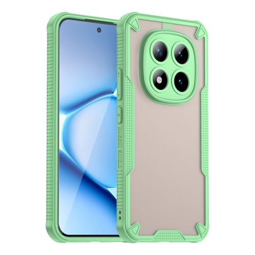�X�}�z�P�[�X �Ή��@�� for Redmi Note 15 Pro Plus 5G,�Ή��@�� for Xiaomi Poco M8 Pro �X�}�z�P�[�X�y�J���������Y�ی� �ϏՌ� 2-in-1�FPC���w�ʃp�l���{TPU�zGreen