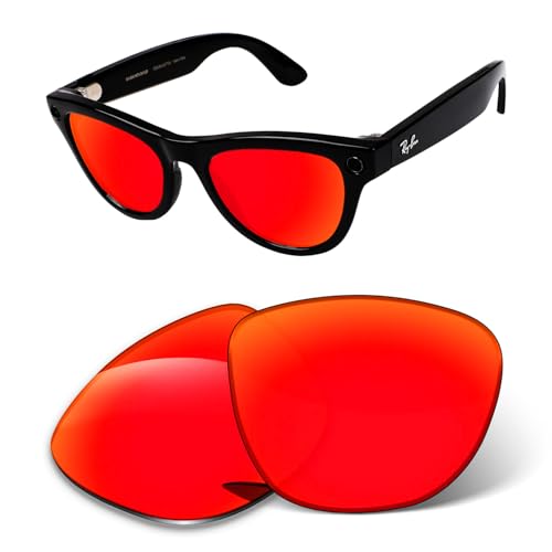 Image of 1.6MM Transition Replacement Lenses Compatible with Ray-Ban Meta Skyler RW4010 /RW4014 52mm Smart Glasses, Scratch-Proof