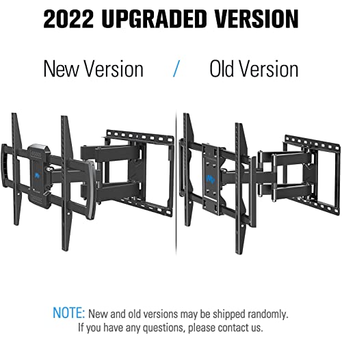 Mounting Dream Tv Mount For Most 42-75 Inch Flat Screen Tvs Up To 100 Lbs, Full Motion Tv Wall Mount With Swivel Articulating 6 Arms, Tv Wall Mounts Fit 12'', 16” Wood Studs, Max Vesa 600X400Mm #TOP1