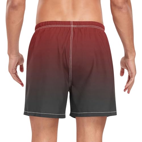 DOMIKING Gradient Mens' Swim Trunks Quick Dry Swim Shorts with Phone Pocket for Beach Gym2