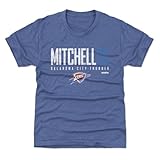 500 LEVEL Ajay Mitchell Oklahoma City Thunder Youth Shirt - Ajay Mitchell Oklahoma City Thunder Elite WHT (Tri Royal, 6-7Y Small)