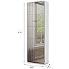 Amazon.com: Slim Mirror Shoe Cabinet for Entryway, Narrow Freestanding ...