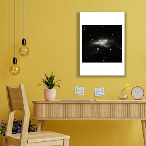 Galaxia interactiva NGC 6240 mate Hubble para decorar paredes vacías sin reflejos 2