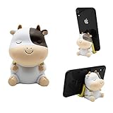 Cute Phone Holder Stand Desk Cartoon Animal Cow Cellphone Stand Mount Home Decoration Gift for Kids