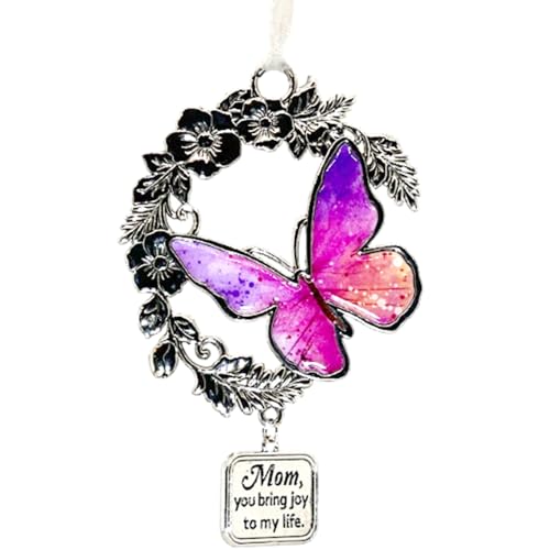 Mom, You Bring Joy to My Life Butterfly Ornament for Mother Christmas Ornament, Mother's Day, Birthday, Appreciation Gifts for Mom Butterfly Charm