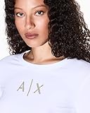 Armani Exchange Camiseta de Manga Larga para Mujer con Logotipo...