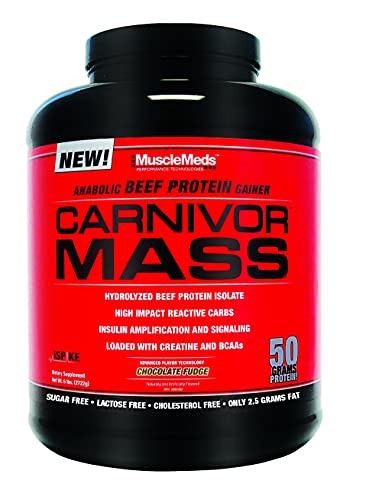 MuscleMeds Carnivor Mass Chocolate Fudge 5.99 lbs.