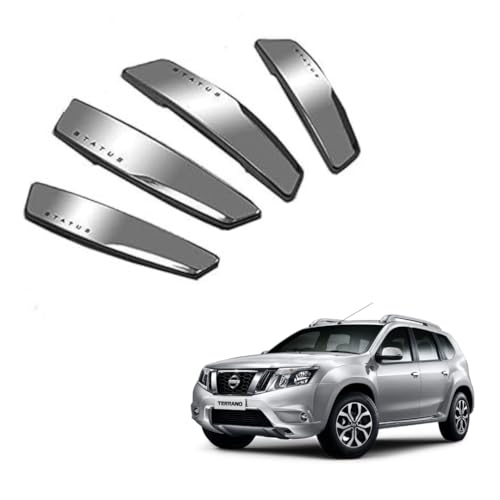Image of Autokaar Status Car Door Edge Guard Scratch Protector Silver Universal for Nissan Magnite /Kicks /Terrano /Sunny /Micra