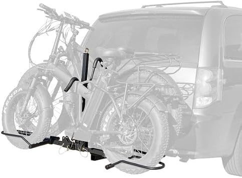 Hitch Platform Bike Frack for E-Bikes and Fat Tire Bikes - for 2 Bikes 200 lbs. Capacity