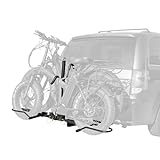 Elevate Outdoor Hitch Platform Bike Frack for E-Bikes and Fat Tire Bikes - for 2 Bikes 200 lbs. Capacity