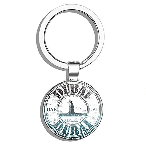 Glover Trading UAE Dubai Round Steel Metal Key Chain Keychain