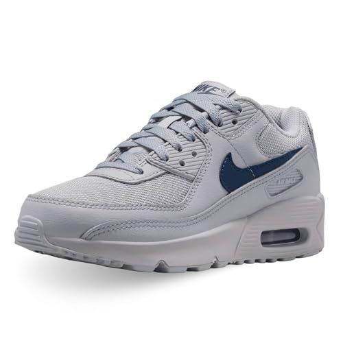 NIKE Air Max 90 (GS) Sneakers Junior Ragazzi, Grigio/Blu, 40 EU - IQ0098-001