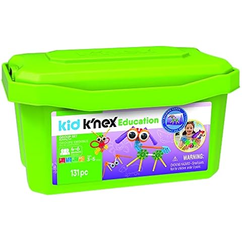 K’NEX Education – Kid K’NEX Group Building Set – 131 Pieces – Ages 3+ – Preschool Educational Toy Cover