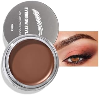 مجموعة بودرة حواجب من يلا جوي مقاومة للماء تدوم طويلا بلونين للحصول على حواجب طبيعية محددة بالكامل، باليت كونتور للحواجب مع فرشاة حواجب مزدوجة الاطراف