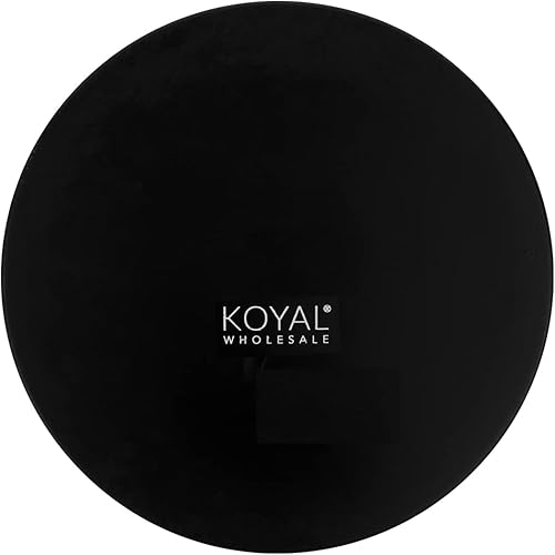 Miniatura 8 de Koyal Wholesale Bandeja decorativa redonda de madera sintética para encimera de cocina, mesa de café, abedul, paquete de 1