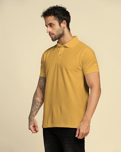 Image of VastraVibes Men's Polo Regular Fit T-Shirt