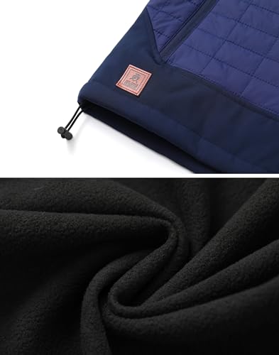 Vcansion Men'S Lightweight Fleece Lined Puffer Vest Softshell Outerwear Sleeveless Jacket For Hiking Travel Golf Blue Us 2Xl thumb #5