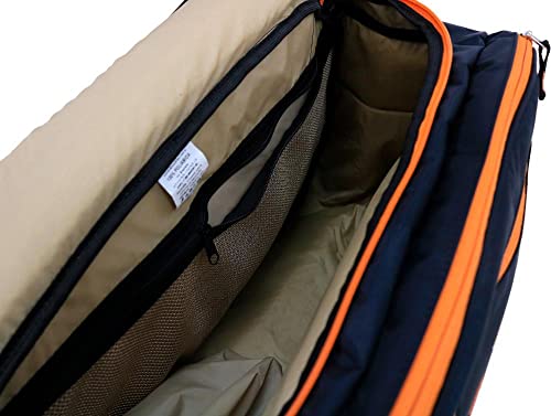 Raqueteira Hupi Pro Preto e Laranja para Beach Tennis e Padel, Cor: Alaranjado